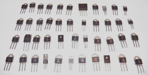 Lot of 44 Silicon High Power NPN Transistors TI Mixed TIP35C, TIP36C, TIP32C