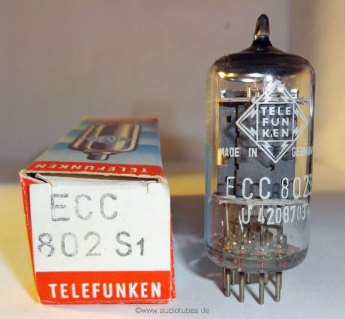 1  new Tube &lt;&gt; Telefunken ECC802s 12AU7WA ECC82 (412033)