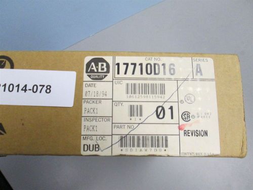 New Allen Bradley 1771-OD16 AC Output Module New Old Stock Box