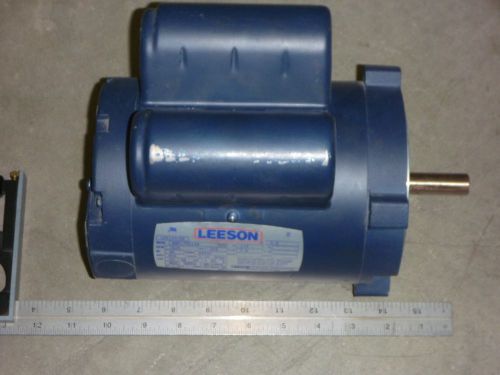 LEESON 3/4 HP MOTOR, Cat. No. 101143.00 1625 RPM, FRAME NS56C, 115 VOLTS, USED