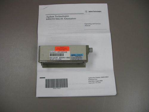 Agilent 8494h-002 attenuator, 0-11db, 18ghz programmable for sale
