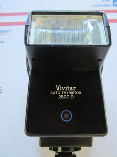 VIVITAR AUTO THYRISTOR CAMERA FLASH LIGHT OPTICAL MODEL 2800-D