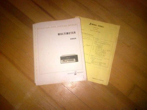 HP 3465A Multimeter operating and service manual used