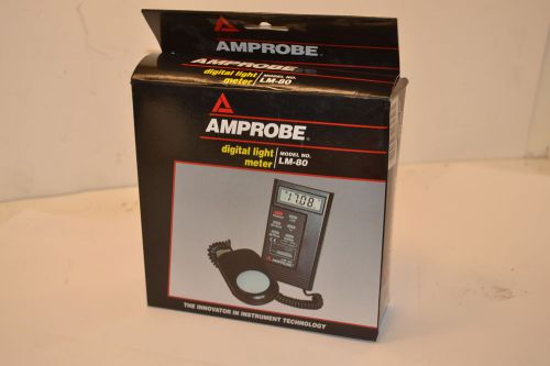 Nos amprobe usa model lm-80 digtial light meter lux &amp; foot candles in box 2a24 for sale