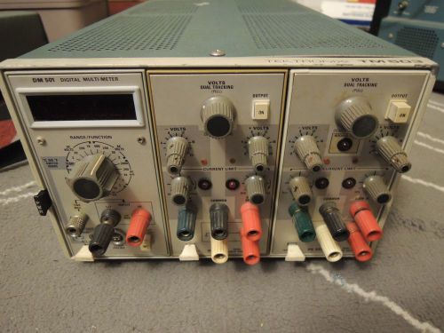 Tektronix TM503 Power Module Mainframe Test Equipment w/ DM501 + PS503