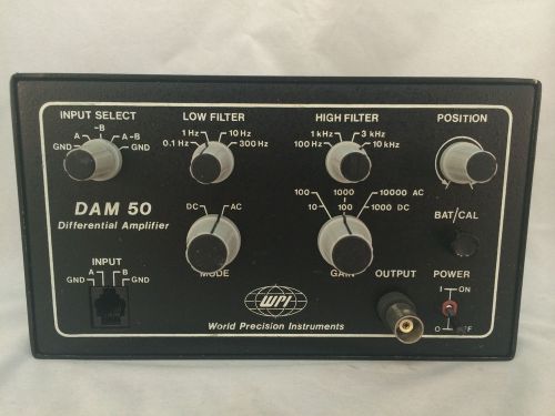 WPI DAM 50 Differential Amplifier Model DAM50-E