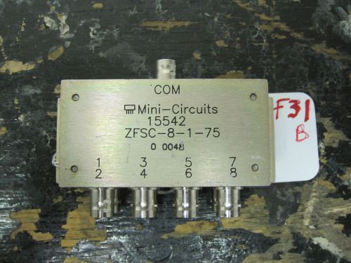 Mini-circuits 8-port if splitter-combiner, bnc, pn # 15542  zfsc-8-1-75 for sale