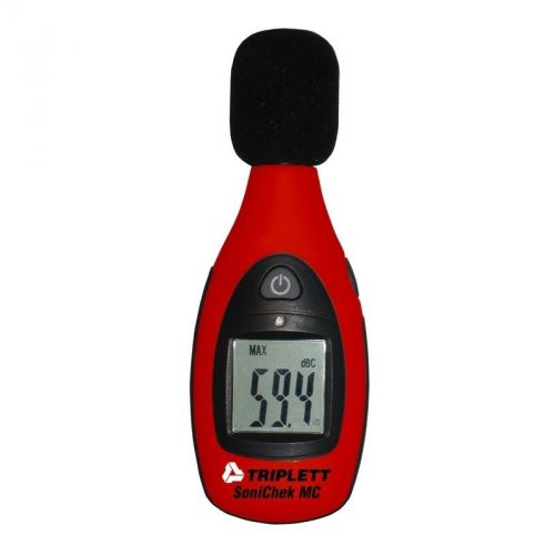 Triplett mini sound lever meter w/automatic backlit display - c weighted tsc-mc1 for sale