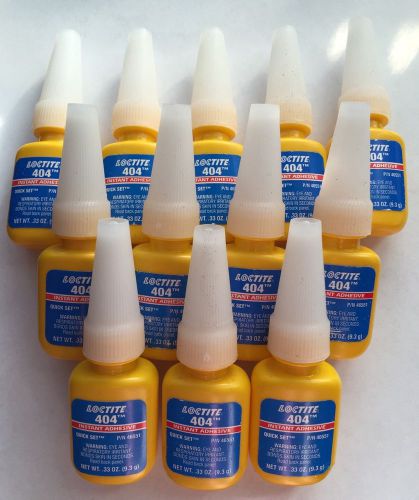 Loctite 404 instant adhesive 12 bottles sold together for sale
