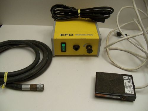 EFD Vacuum Pen Model 10VAC Power Cord, Foot Pedal, Air Hose Tested &amp; Working