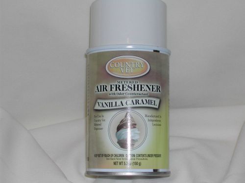 Country vet metered air freshener 5.3oz vanilla carmel scent no cfc&#039;s lot of 3* for sale