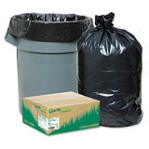 80 per Carton Recycled Large .9mil Trash and Yard Bags, 33 Gallon Capacity,