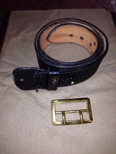 Leather Duty Belt Basketweave (size 40) w/ buckle