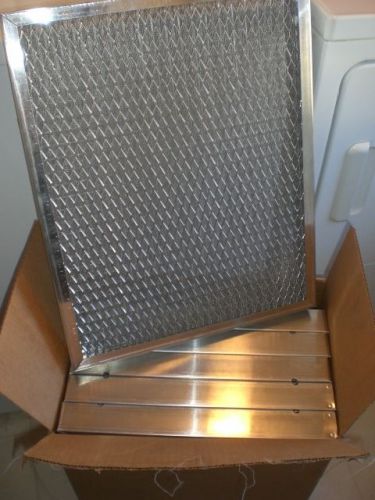 Lot of 5 aaf 20x24x2 american air filter hvac furnace aluminum panel air filter for sale