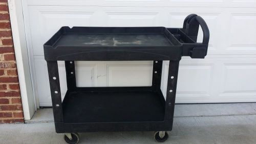 RUBBERMAID  500 lb Black Plastic Utility Cart