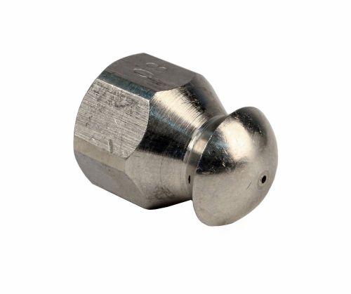 Laser fixed sewer jetter nozzle 4000 psi mtm button nose 1/4&#034; f 8.0 orifice for sale