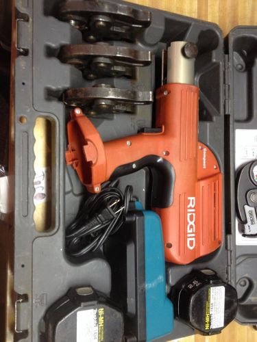 Ridgid propress 100-b hydraulic battery crimper for compact jaws &amp; fittings for sale