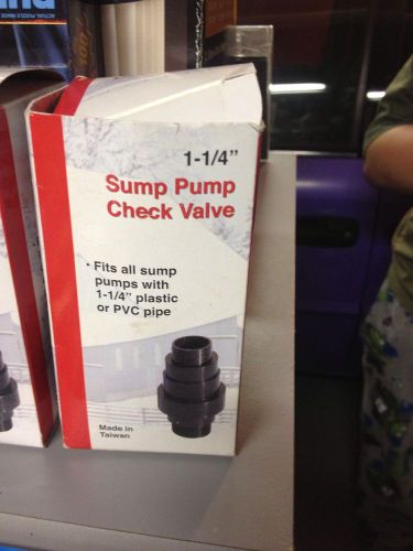 Sump Pump Check Valve 1 1/4