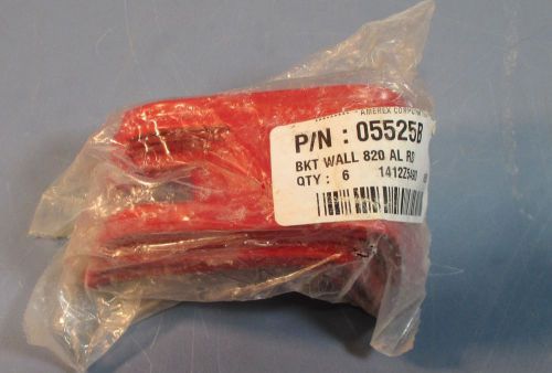 Packs of 6 amerex corp 05525b wall mount extinguisher brackets fork red nib for sale