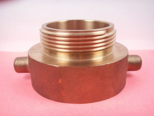 HYDRANT ADAPTER 3-1/2&#034;(F) NST  2-1/2&#034;(M) NST SOLID BRASS