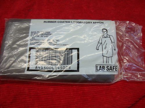 Rubberized Chemical Resistant Cloth Laboratory Apron: 45x35 Inches 8415002345023