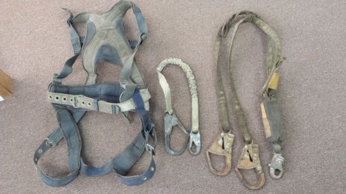 Dbi sala 110 8996 fall protection harness full body, 6&#039; lanyard &amp; double leg lan for sale