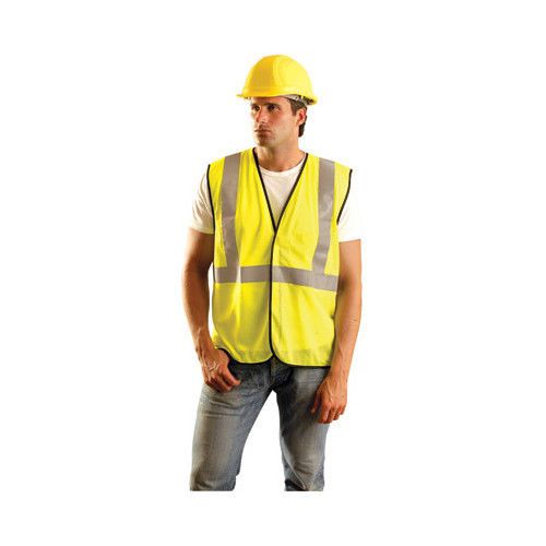 - X-Large Yellow Flame Retardant Mesh Class 2 Vest With 2&#034; Reflective Stripes