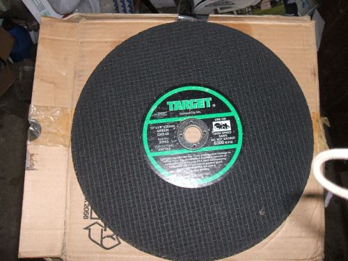 Target branded 12&#034;x1/8&#034;x20mm Abrasive  Cut off Ductile Cast Iron  22553 demo saw
