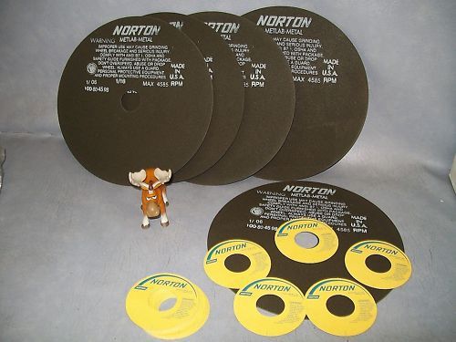Norton  Metal 10 x 1/16 x 1-1/4 Cutoff Wheel  Lot of 5