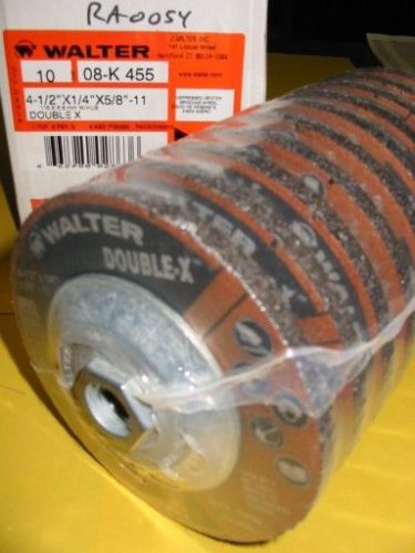 Walter grinding wheels 4.5&#034;x1/4&#034;x5/8&#034;-11 -qty10- 08k455 for sale