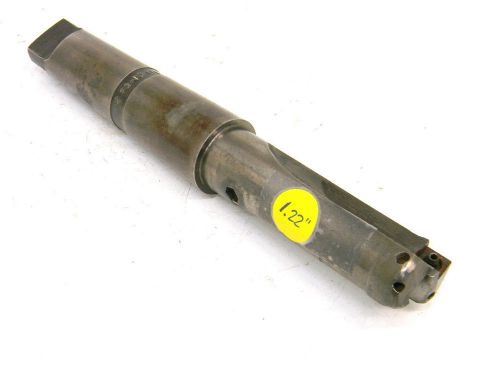 Used kendex metcut 1.22&#034; taper shank carbide insert drill #4mt for sale