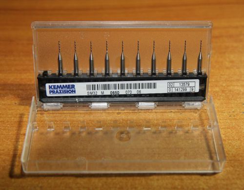 10 PCS BRAND NEW CARBIDE Micro Drill Bits 0.65mm CNC PCB Dremel GERMANY MADE