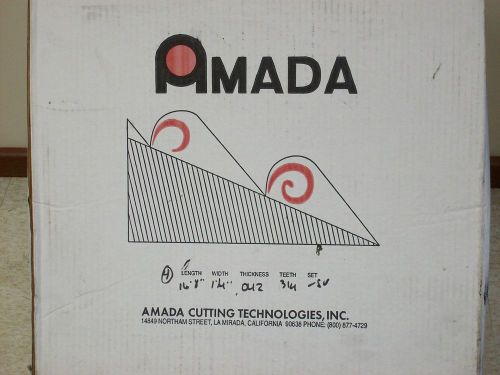 4 new amada 16&#039; 8&#034; x 1 1/4&#034; x .042&#034; bi metal bandsaw band saw blades for sale