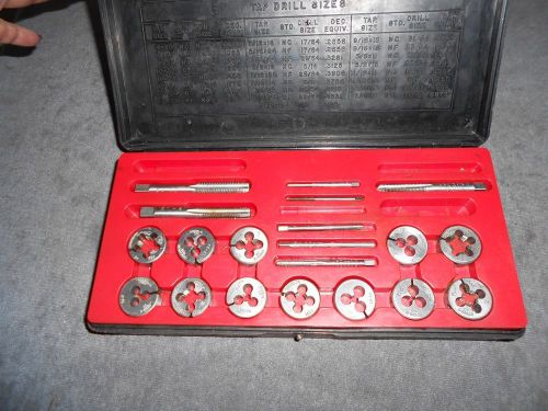 Vintage Sears Craftsman Kromedge No. 52091 Tap and Adjustable Die Set