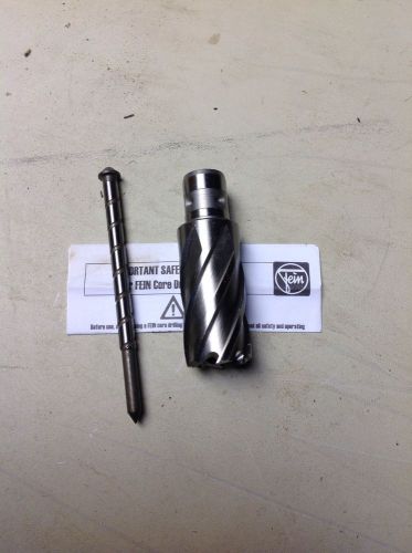 Fein quick in annular cutter 1&#034; x 2&#034; 63127233014 with pilot 30217332009 unused for sale