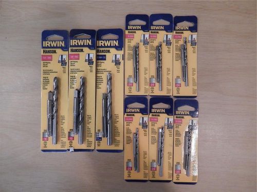 IRWIN Self Aligning Tap &amp; Drill Set 9 SETS FREE SHIPPING!!!!!
