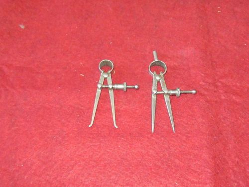 LOT OF 2  UNION TOOL CO 2-1/2&#034;  INSIDE &amp; OUTSIDE  CALIPERS  MACHINIST