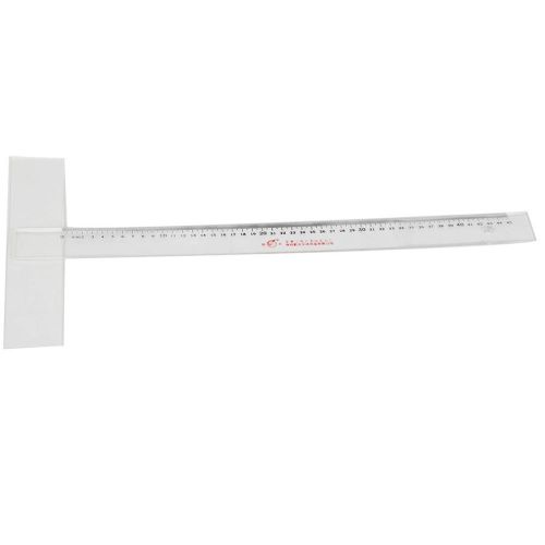 School Office Black Clear 45cm Measurement Tool Ruler Rule