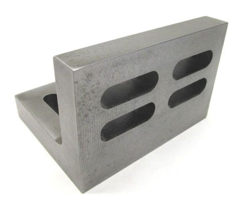 ENGLAND! ECLIPSE 4-1/2&#034; x 3-5/8&#034; x 3&#034; SLOTTED MACHINIST STEEL ANGLE PLATE - #301