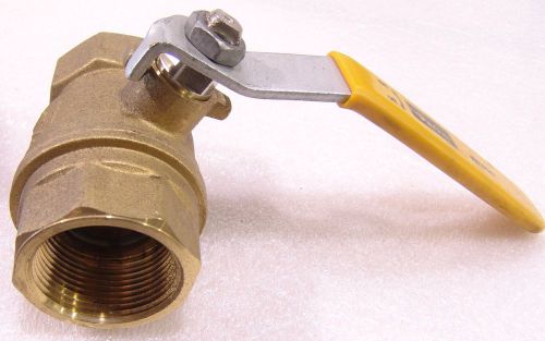 Ball valve parker 1-1/4&#034; brass and stainless 600wog unused for sale