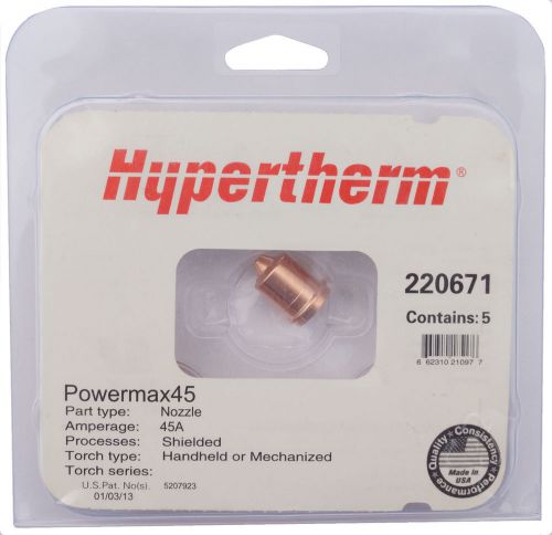 Hypertherm Powermax 45 Nozzle 220671 - 5 pieces