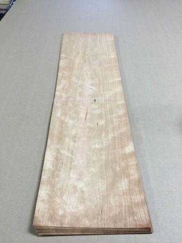 Wood Veneer Ropey Cherry 9x35 22pcs total Raw Veneer  &#034;EXOTIC&#034;  CH8 12-15