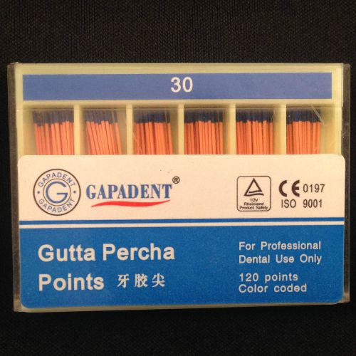 240 Pcs Dental 30# Gutta Percha Points Refill Protaper Obturation Files great