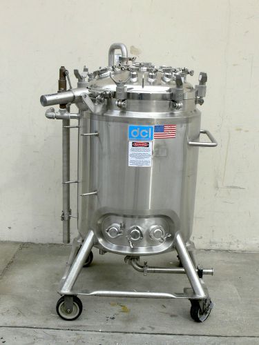 DCI 225 Liter Jacketed Bio-Reactor,  Stainless Steel Tank w/ 50 PSI Max Pressure