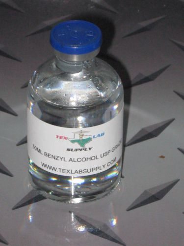 TEX LAB SUPPLY 50 mL Benzyl Alcohol USP Grade - Sterile FREE SHIPPING!