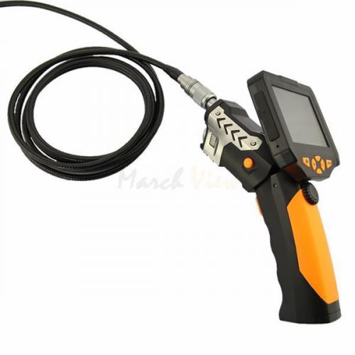 3.5&#034; LCD Inspection Camera 8.2mm Borescope Endoscope Zoom Rotate 3m Slim Cable
