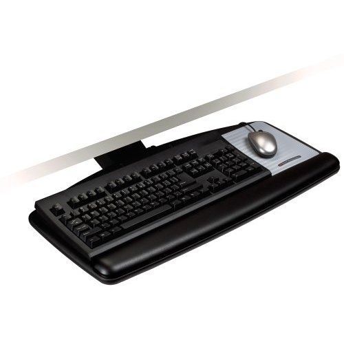 3m akt71le adjustable keyboard tray lever adjustable arm - black for sale