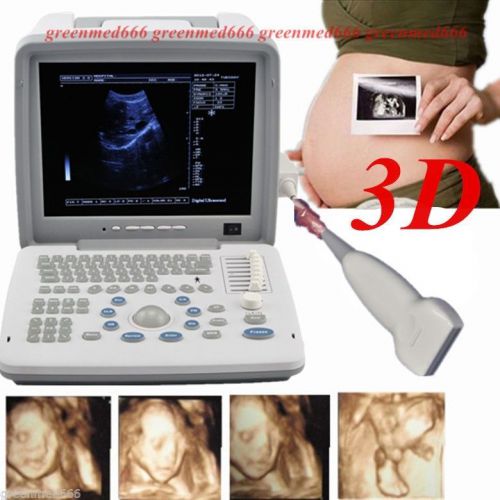 12.1 inch full digital portable ultrasound scanner +linear probe external 3d2015 for sale