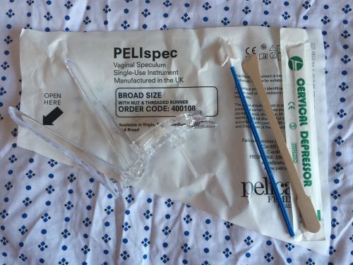 Role Play Doctor Smear Test Kit (speculum, spatula and brush) Medical Fetish