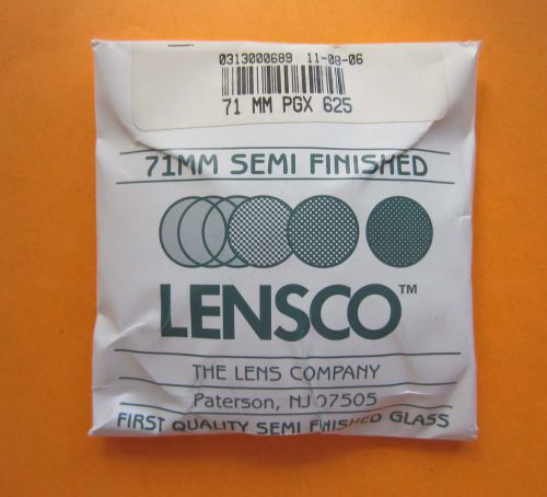 Lot Lensco Glass Photogray Extra PGX Semifinished 71mm $5